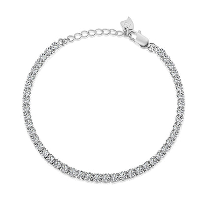 [Okajuri Jewelry]Sparkling Round Cut Daily Bracelet