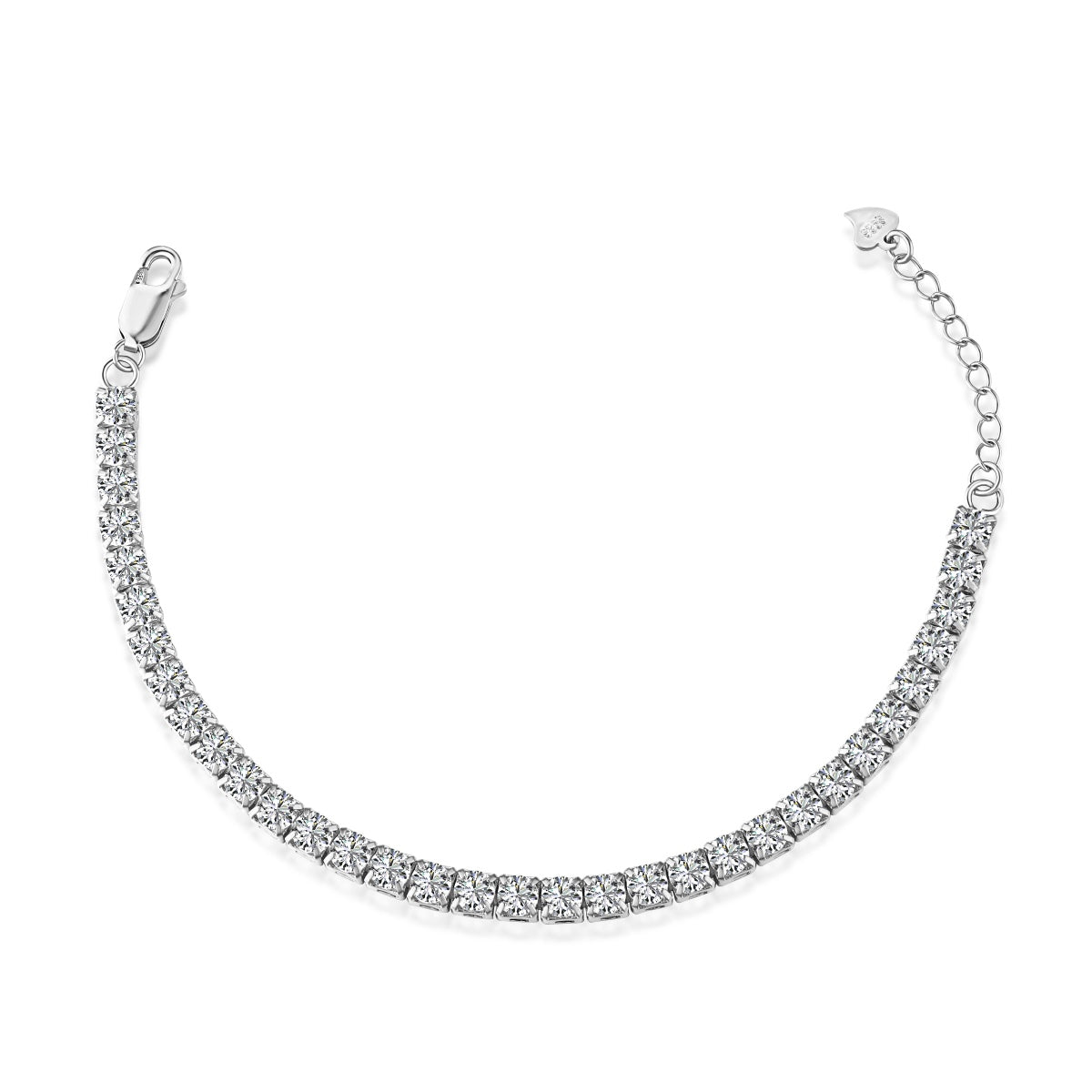 [Okajuri Jewelry]Sparkling Radiant Princess Cut Tennis Bracelet