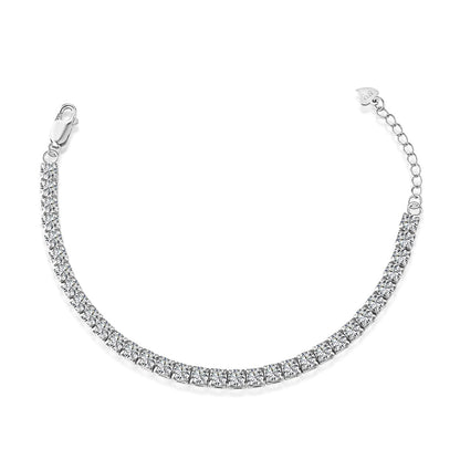 [Okajuri Jewelry]Sparkling Radiant Princess Cut Tennis Bracelet