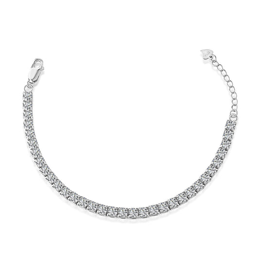 [Okajuri Jewelry]Sparkling Radiant Princess Cut Tennis Bracelet