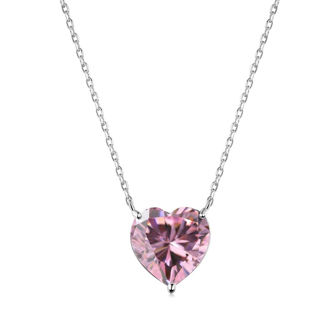 [Okajuri Jewelry]6.0 carat Radiant Heart Shape Necklace