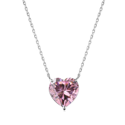 [Okajuri Jewelry]6.0 carat Radiant Heart Shape Necklace