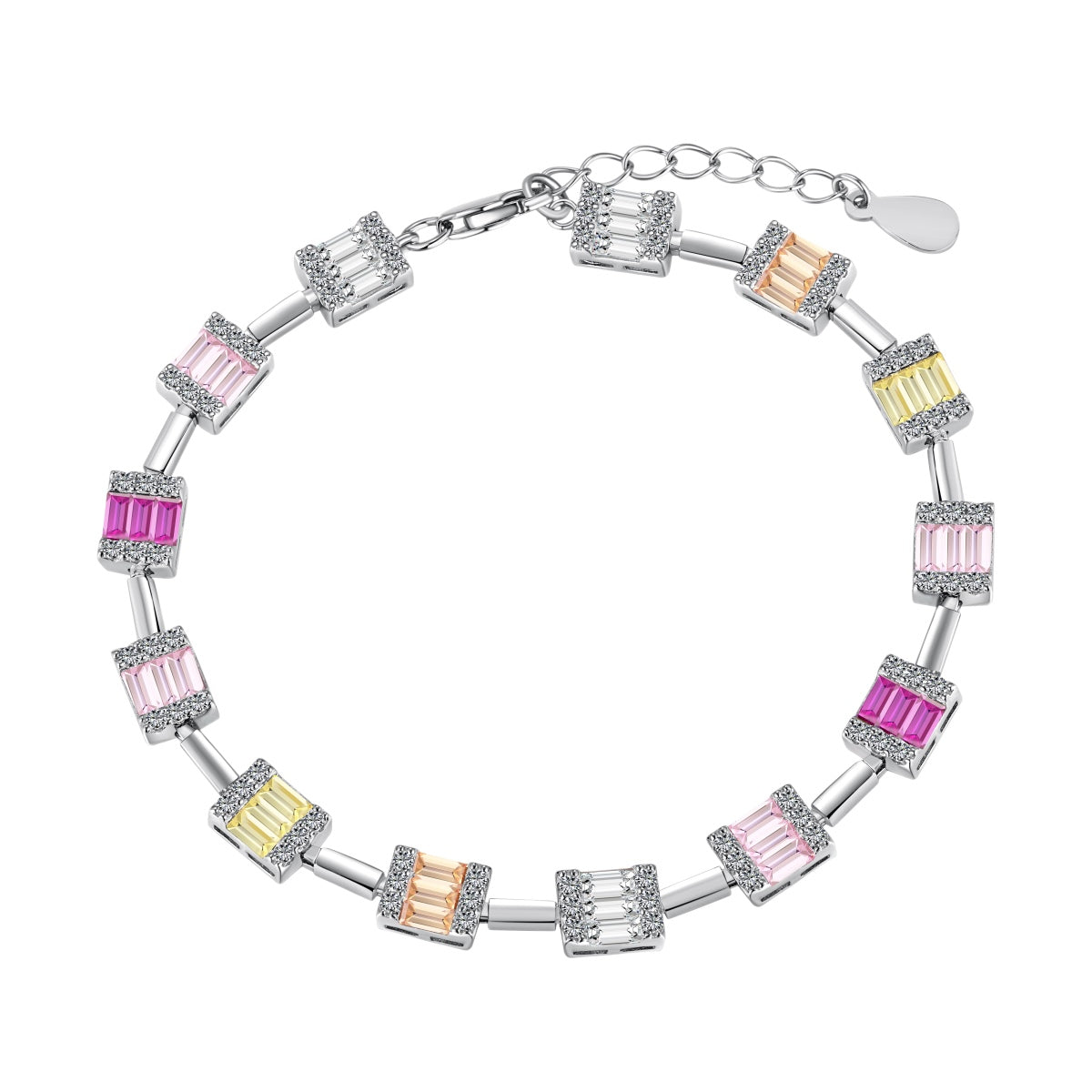 [Okajuri Jewelry]Dainty Charming Emerald Cut Daily Bracelet