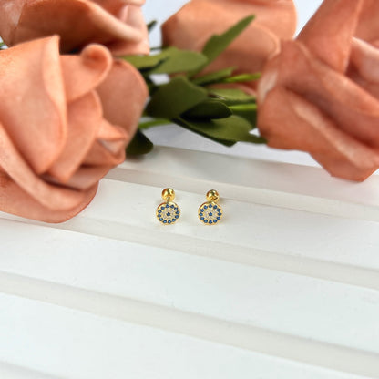 [Okajuri Jewelry]Devil's Eye Ear Bone Nail Earrings