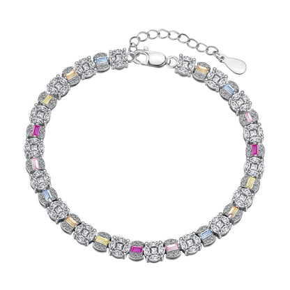 [Okajuri Jewelry]Dazzling Radiant Multi Cut Daily Bracelet