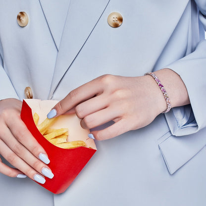 [Okajuri Jewelry]Dazzling Unique Multi Shape Daily Bracelet