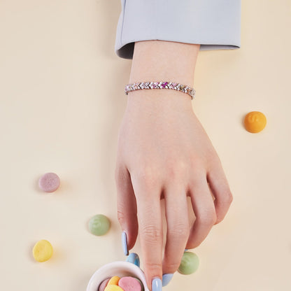 [Okajuri Jewelry]Dazzling Unique Multi Shape Daily Bracelet