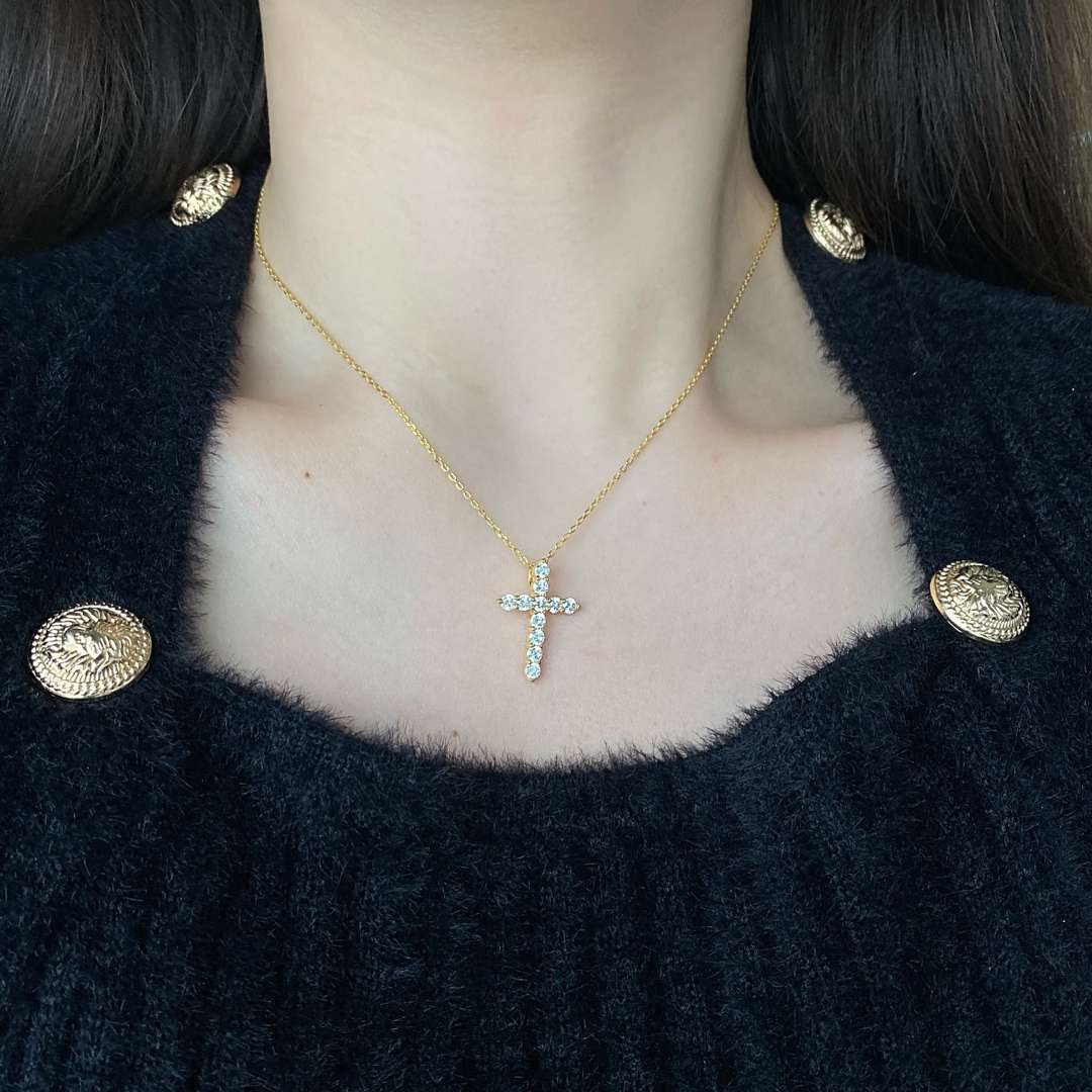 [Okajuri Jewelry]Unique Cross Shape Necklace