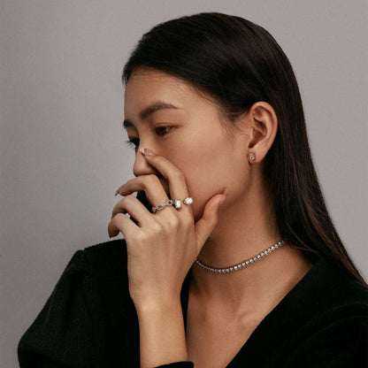 [Okajuri Jewelry]Elegant Tennis Chain Necklace