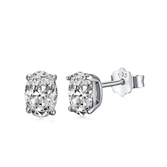 [Okajuri Jewelry]Oval Classic Dignified Elegant Earrings