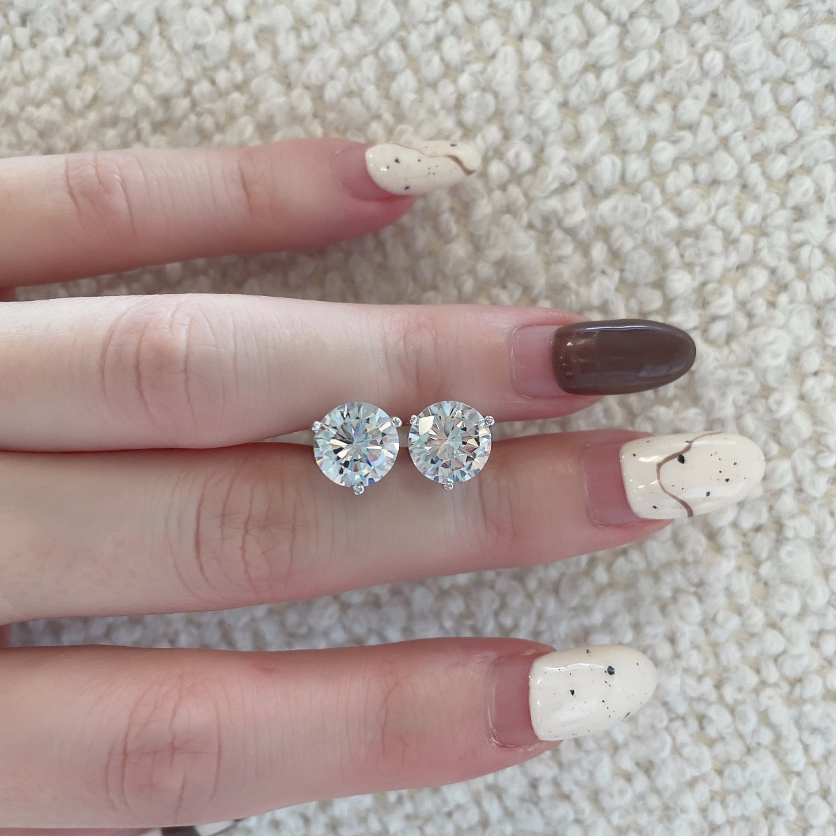 [Okajuri Jewelry]Dainty Round Shape Earrings