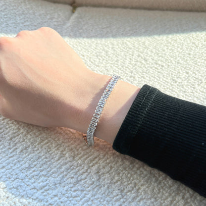 [Okajuri Jewelry]Exquisite Emerald Cut Daily Bracelet
