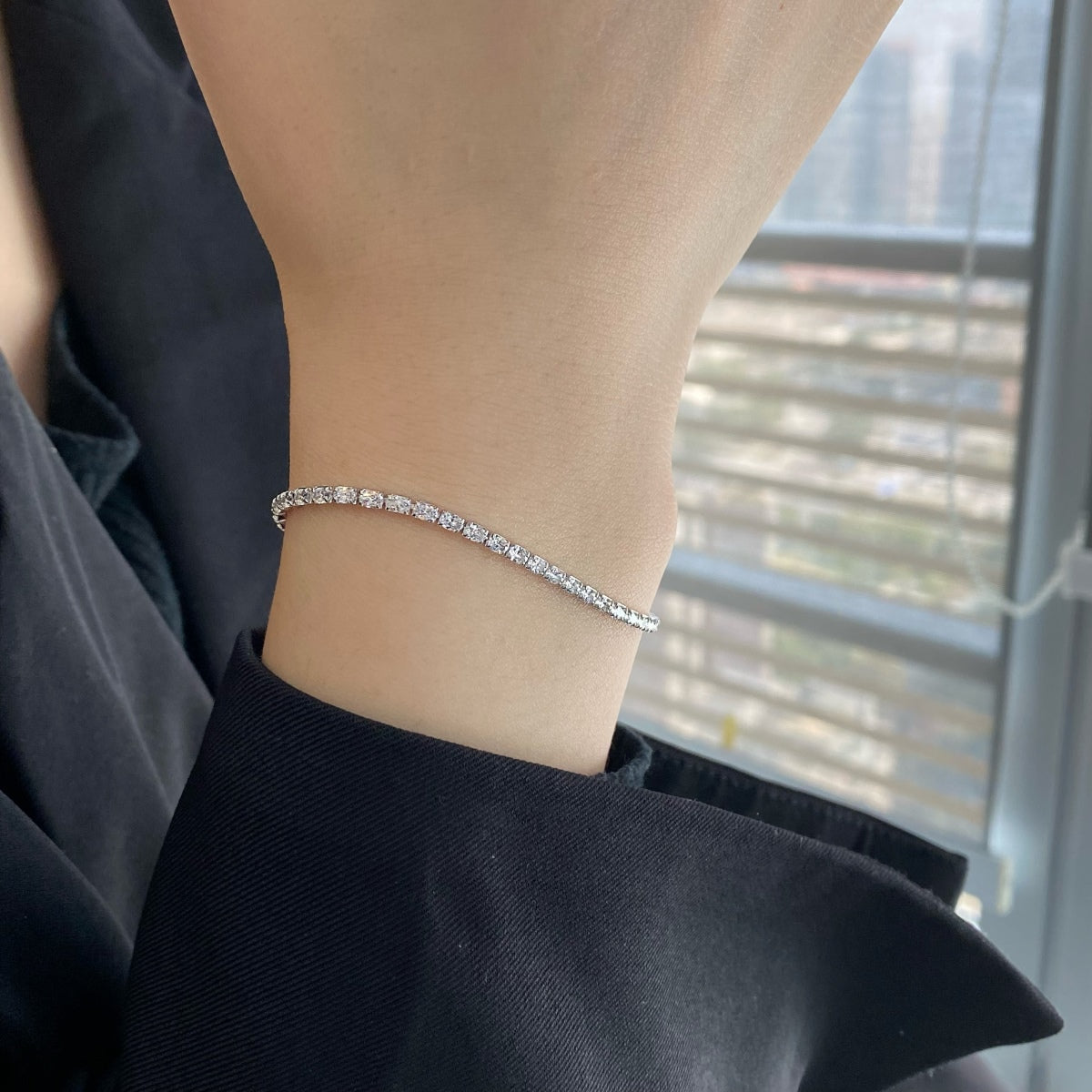 [Okajuri Jewelry]Elegant Emerald Cut Daily Bracelet