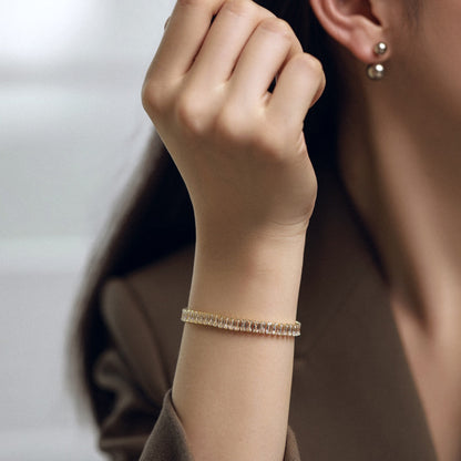 [Okajuri Jewelry]Exquisite Emerald Cut Daily Bracelet