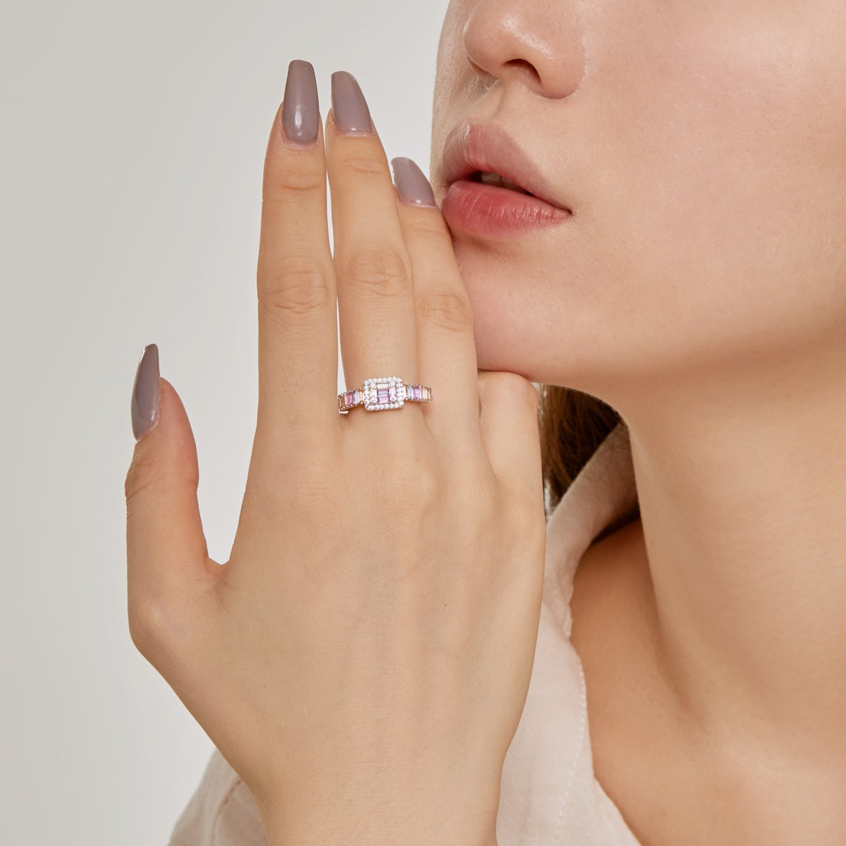 [Okajuri Jewelry]Exquisite Colorful Radiant Cut Party Ring