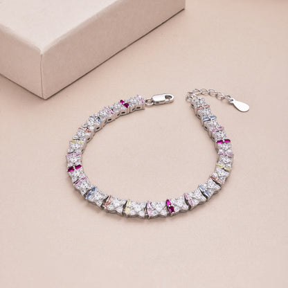 [Okajuri Jewelry]Unique Colorful Flower Shape Daily Bracelet