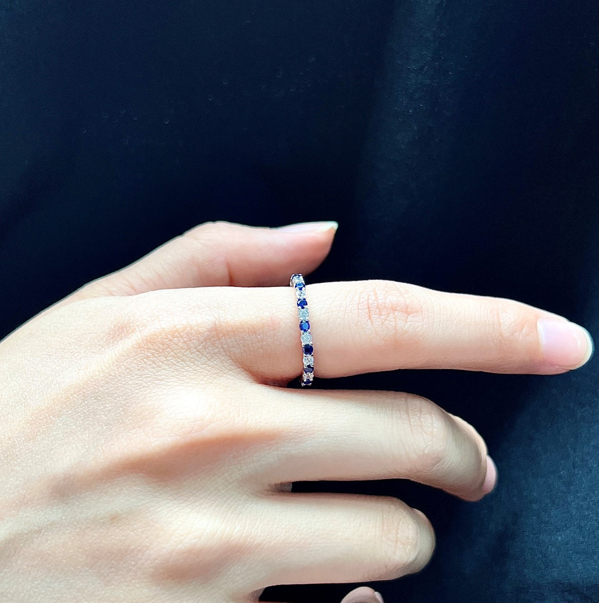 [Okajuri Jewelry]Exquisite Colorful Round Cut Tennis Ring