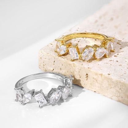 [Okajuri Jewelry]Delicate Multi Cut Ring