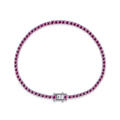 [Okajuri Jewelry]Dazzling Colorful Round Cut Daily Bracelet