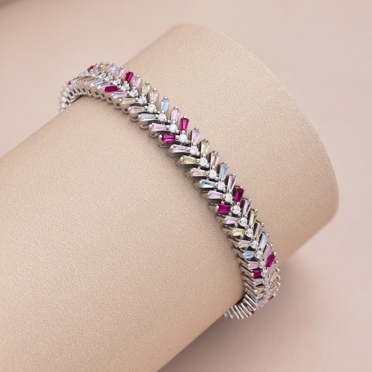 [Okajuri Jewelry]Dainty Radiant Emerald Cut Daily Bracelet
