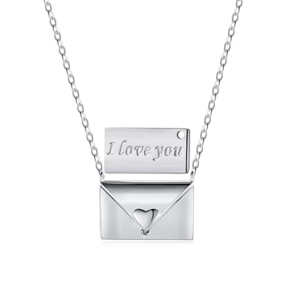 [Okajuri Jewelry]Envelope Heart Shape Mother's Day Necklace