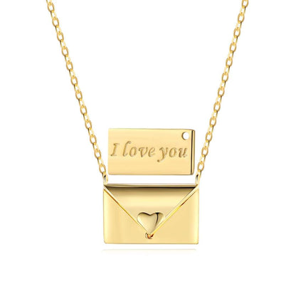 [Okajuri Jewelry]Envelope Heart Shape Mother's Day Necklace