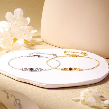 [Okajuri Jewelry]Romantic Heart Shape Lover Bracelet