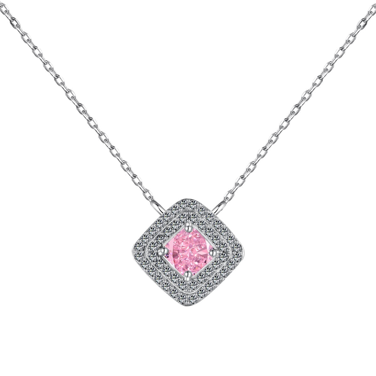[Okajuri Jewelry]Sparkling Asscher Cut Necklace