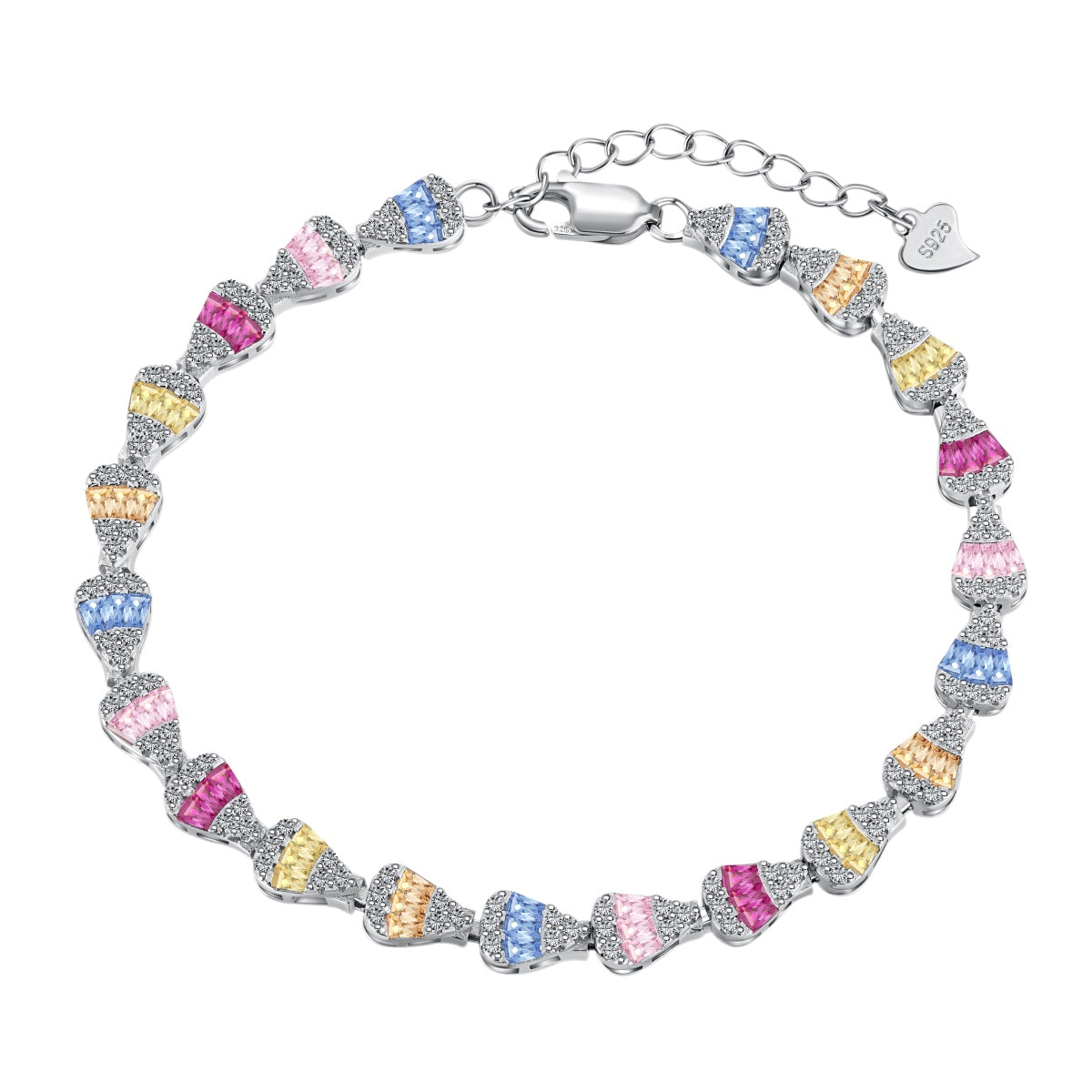 [Okajuri Jewelry]Radiant Water Drop Shape Daily Bracelet