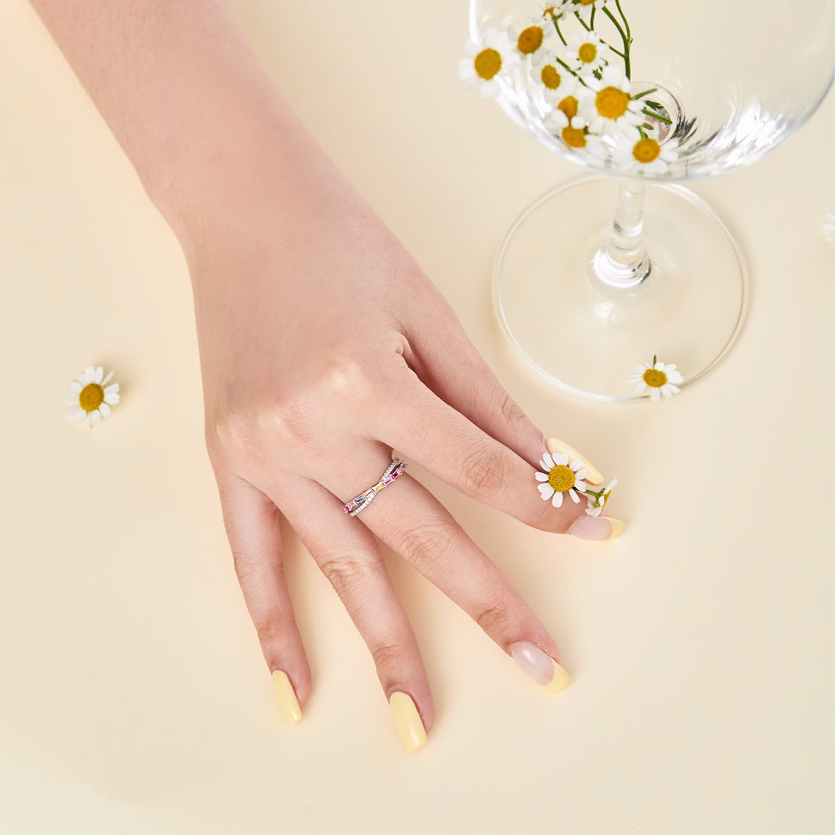 [Okajuri Jewelry]Energetic Elegant Radiant Cut Party Ring