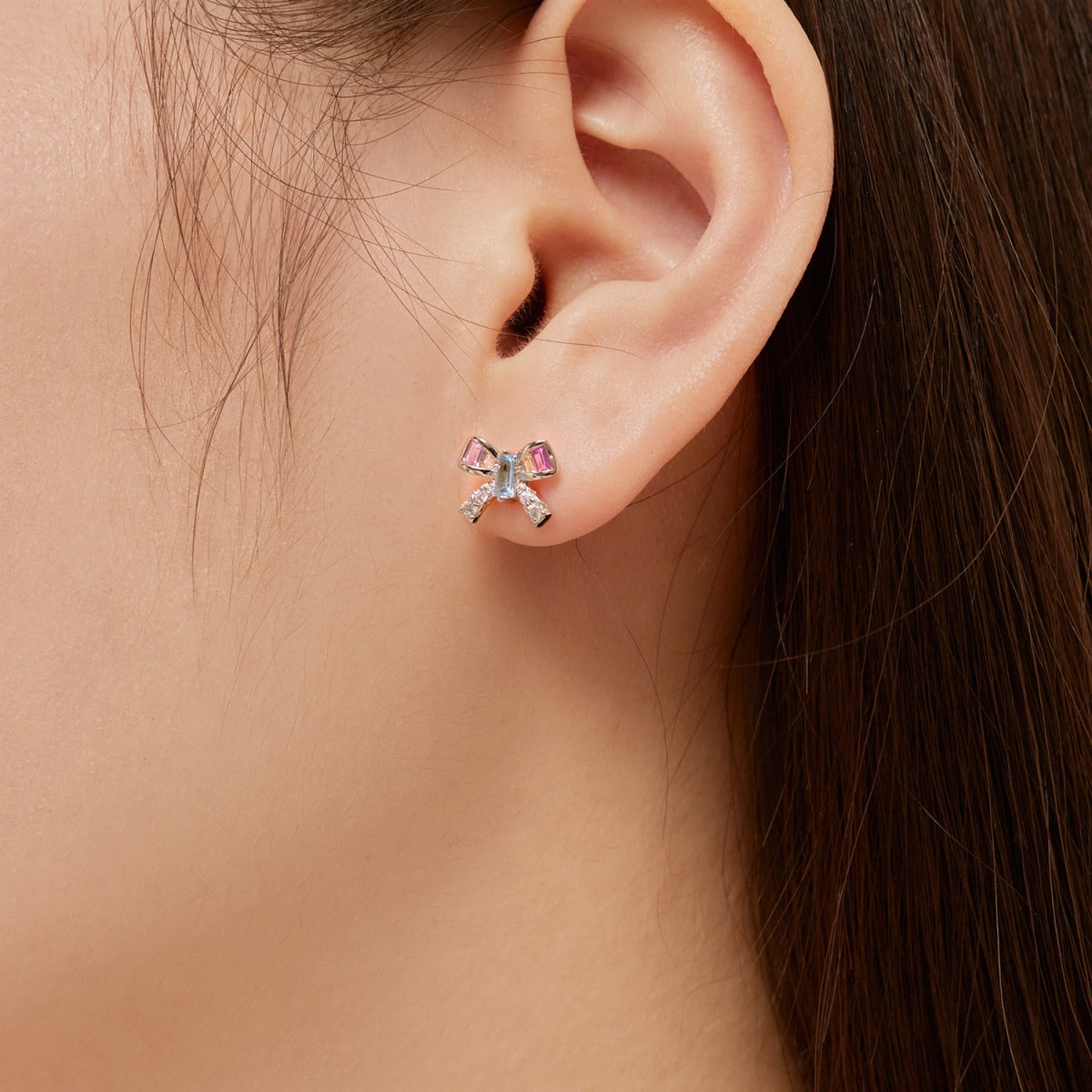 [Okajuri Jewelry]Ornate Butterfly Shape Daily Earrings