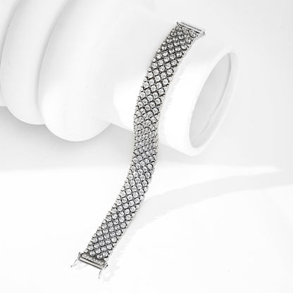 [Okajuri Jewelry]Ornate Elegant Round Cut Party Bracelet
