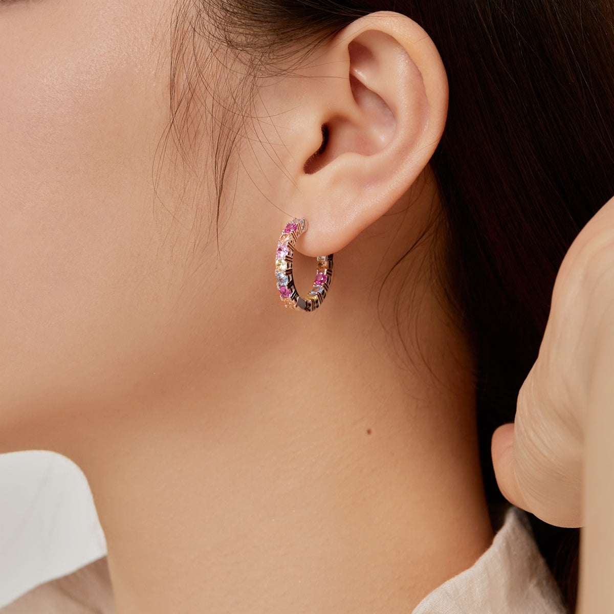 [Okajuri Jewelry]Unique Round Cut Daily Earrings