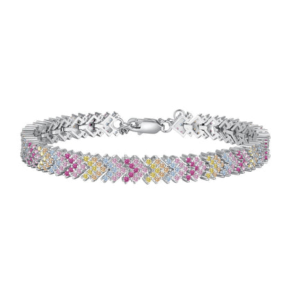 [Okajuri Jewelry]Ornate Sparkling Round Cut Party Bracelet