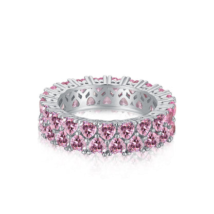[Okajuri Jewelry]Sparkling Full Heart Ring