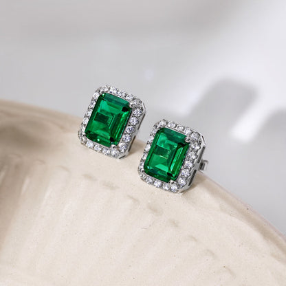 [Okajuri Jewelry]Luxurious Dainty Emerald Cut Banquet Earrings