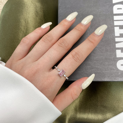 [Okajuri Jewelry]1.0 Carat Dainty Resplendent Radiant Cut Daily Ring