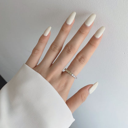 [Okajuri Jewelry]Sparkling Round Cut Tennis Ring