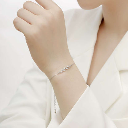 [Okajuri Jewelry]Elegant Wheat Leaves Shape Bracelet
