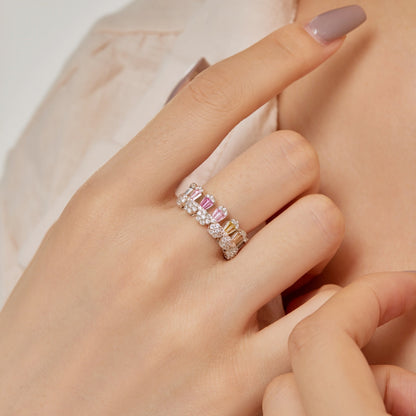 [Okajuri Jewelry]Gorgeous Radiant Cut Daily Ring