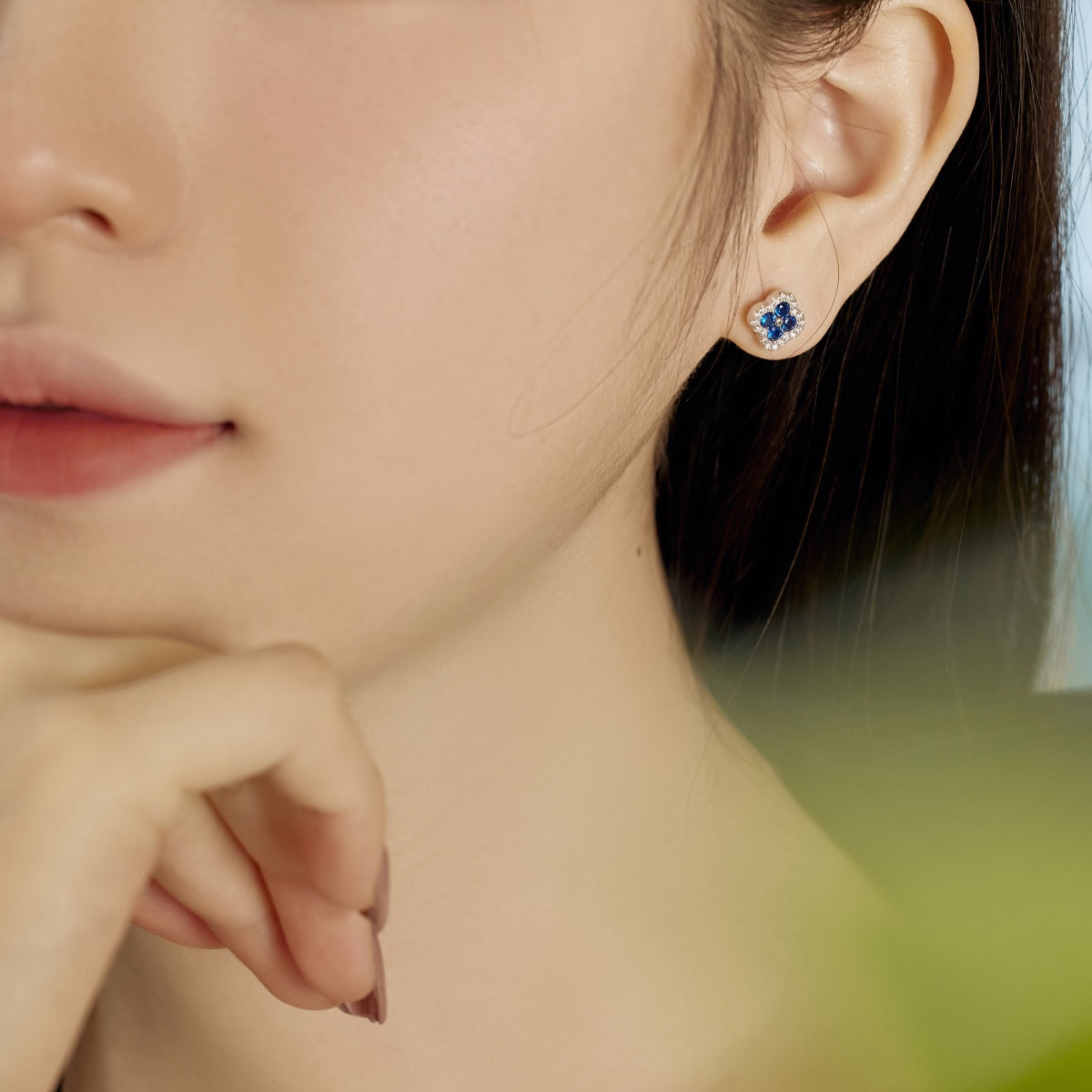 [Okajuri Jewelry]Four-Leaf Clover Flower Shaped Earrings