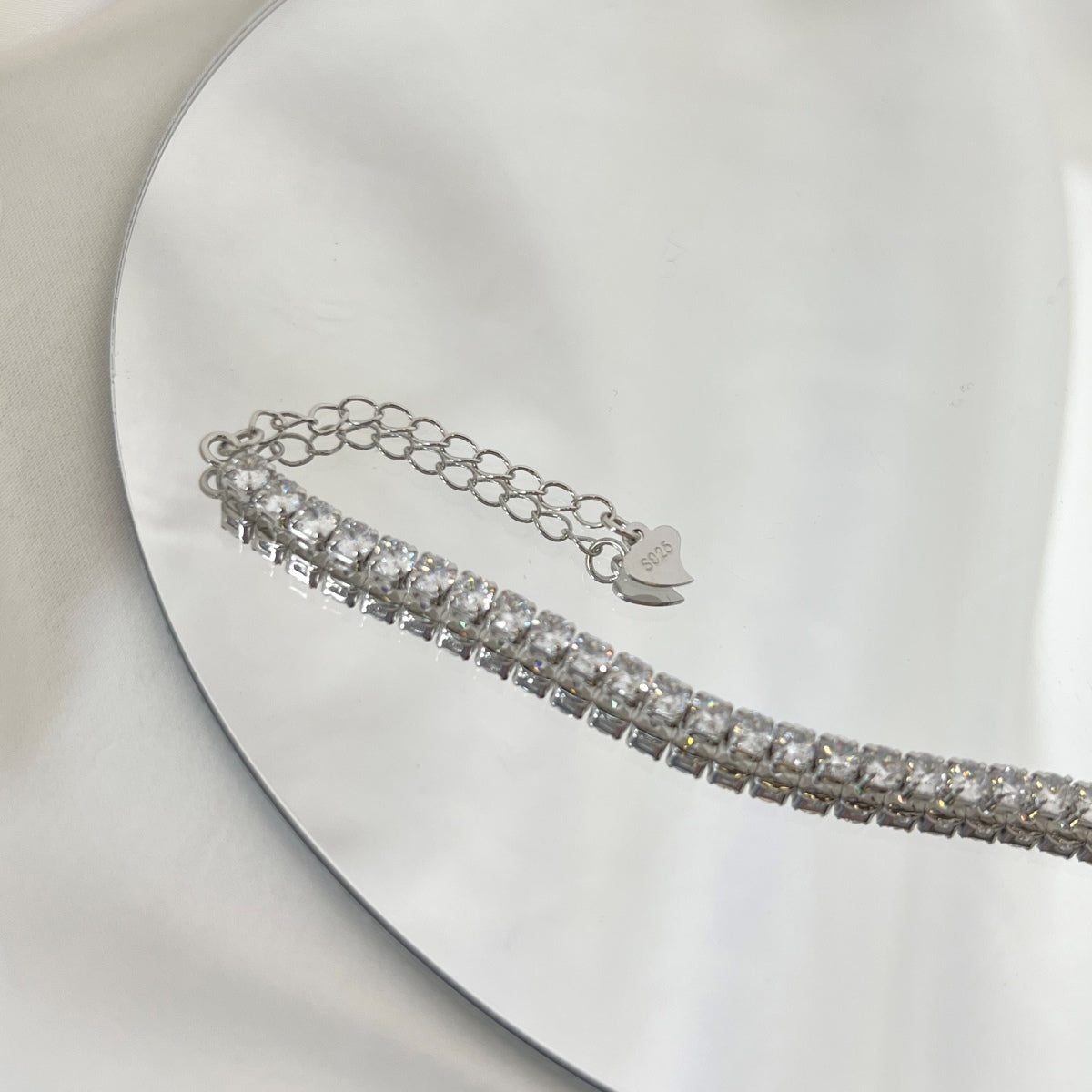 [Okajuri Jewelry]Sparkling Round Cut Daily Bracelet