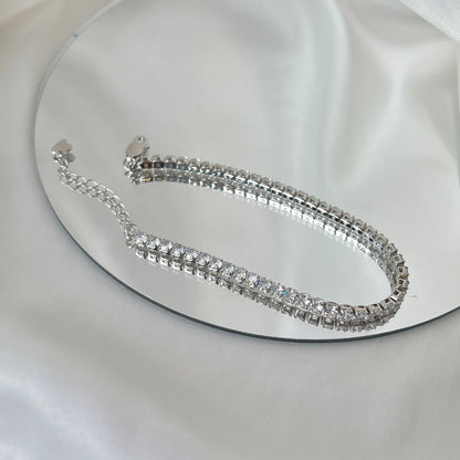 [Okajuri Jewelry]Sparkling Round Cut Daily Bracelet