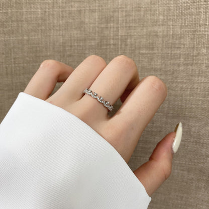 [Okajuri Jewelry]Elegant Resplendent Round Shape Party Ring