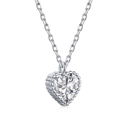 [Okajuri Jewelry]Ornate Heart Shape Necklace