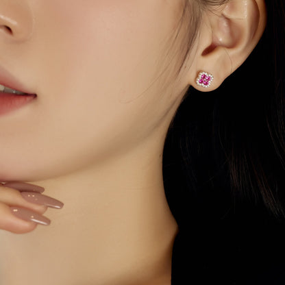 [Okajuri Jewelry]Four-Leaf Clover Flower Shaped Earrings