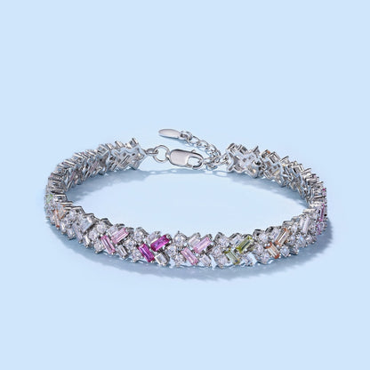 [Okajuri Jewelry]Dazzling Unique Multi Shape Daily Bracelet