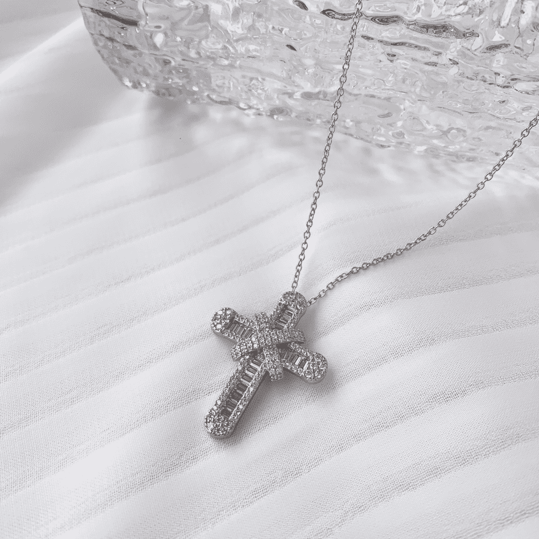 [Okajuri Jewelry]Gypsophila With Dimonds Necklace