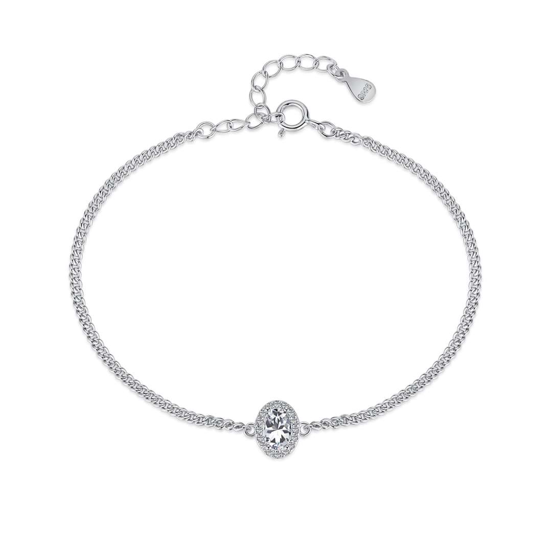 [Okajuri Jewelry]Exquisite Oval Shape Bracelet