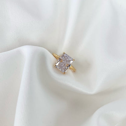 [Okajuri Jewelry]4.0 Carat Ornate Enchanting Radiand Cut Banquet Ring